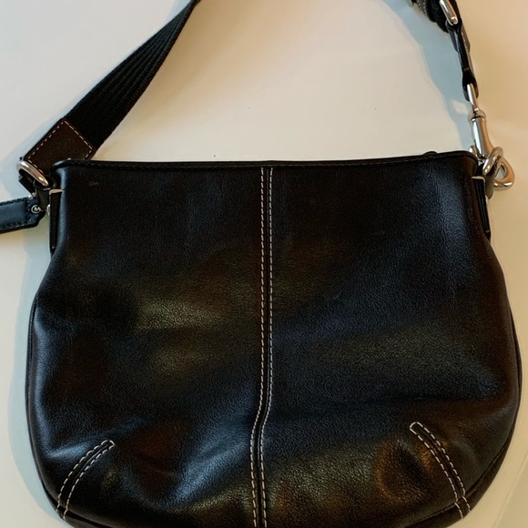 Coach Black Leather Crossbody - Picture 2 of 8